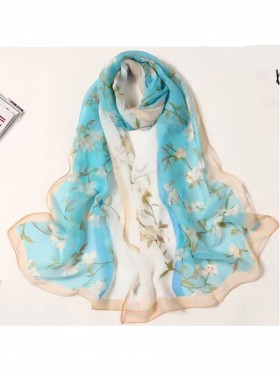 Chiffon Floral Fashion Scarf